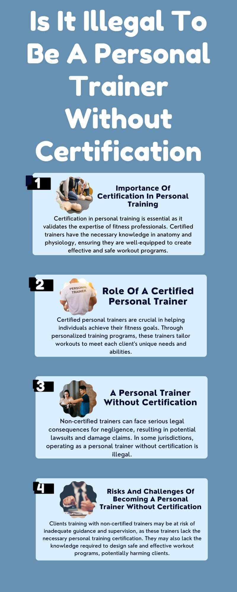 Is It Illegal To Be A Personal Trainer Without Certification