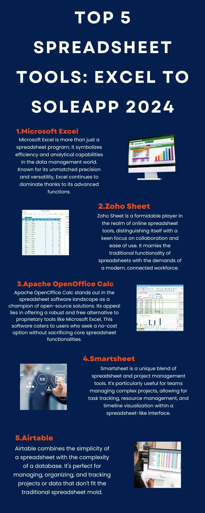 Top 5 Spreadsheet Tools Excel To SoleApp 2024